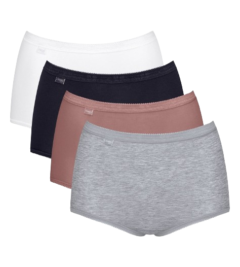 Sloggi Basic+ Dames Maxi Slip 4 Pack Multiple Colours Maat 40 1 Stuk