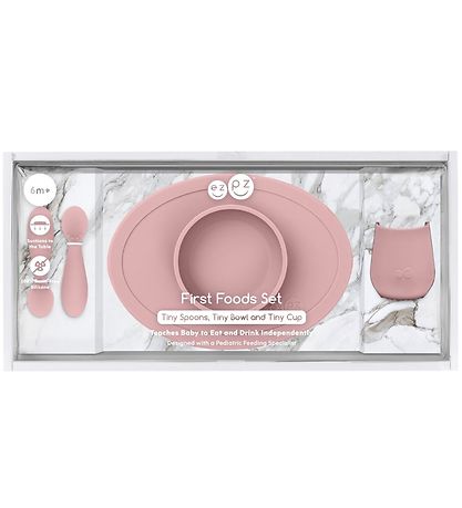 EzPz Geschirr-Set - Silikon - 4 Teile - Rosa