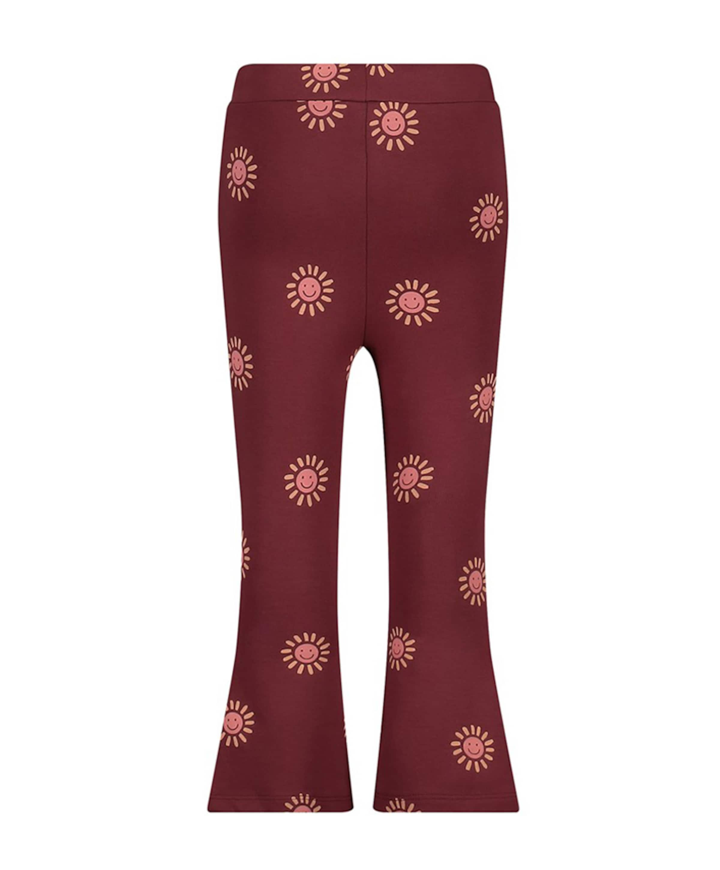 Jubel Flared broek AOP meisjes broek bordeaux