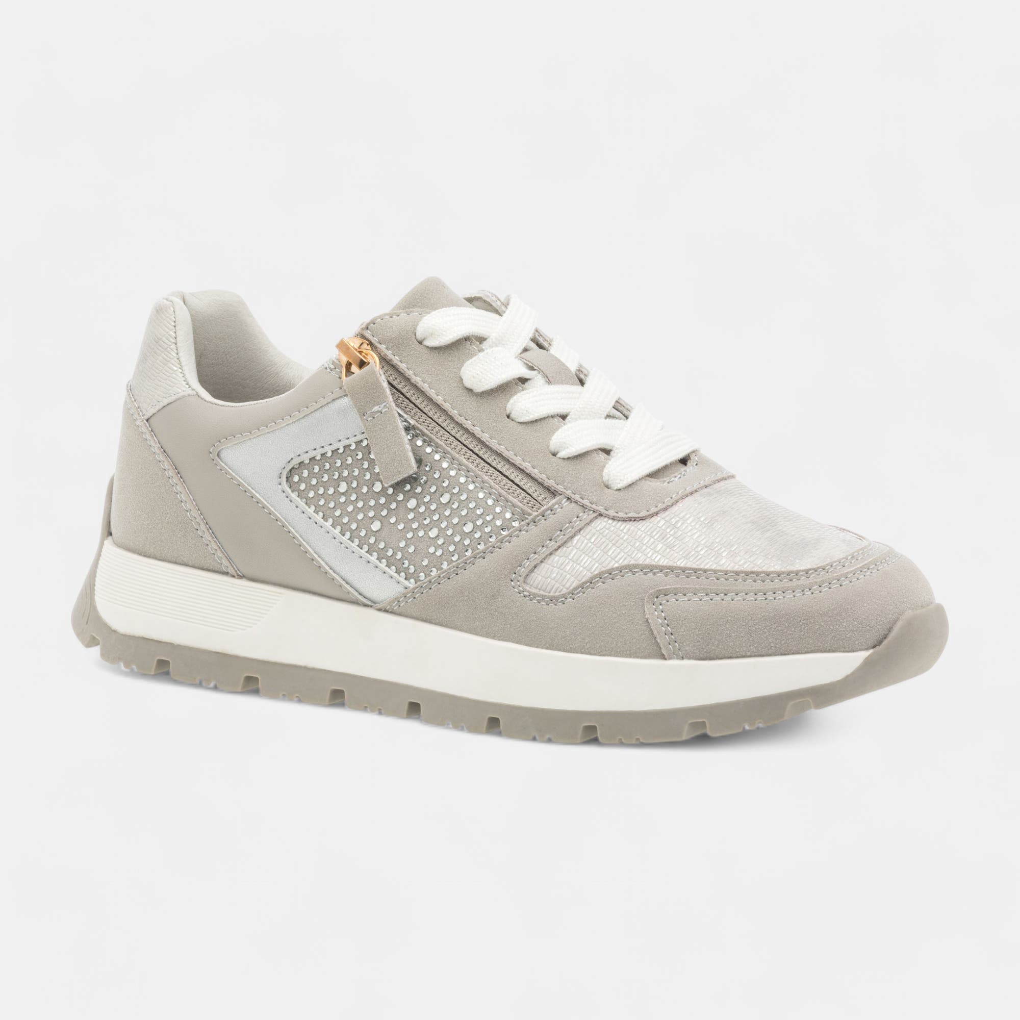Baskets basses Femme gris