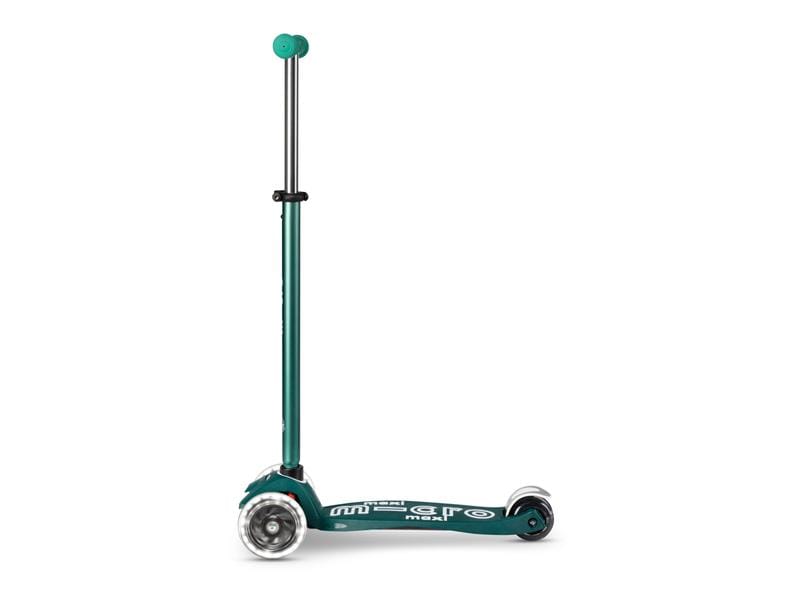 Micro Mobility Kickboard Maxi Micro Deluxe Eco Grün Kids Scooter aus recycelten Fischernetzen
