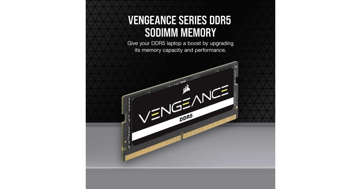 Corsair32 GB DDR5-5600 (1x 32 GB) laptopgeheugen  (Zwart, Vengeance)
