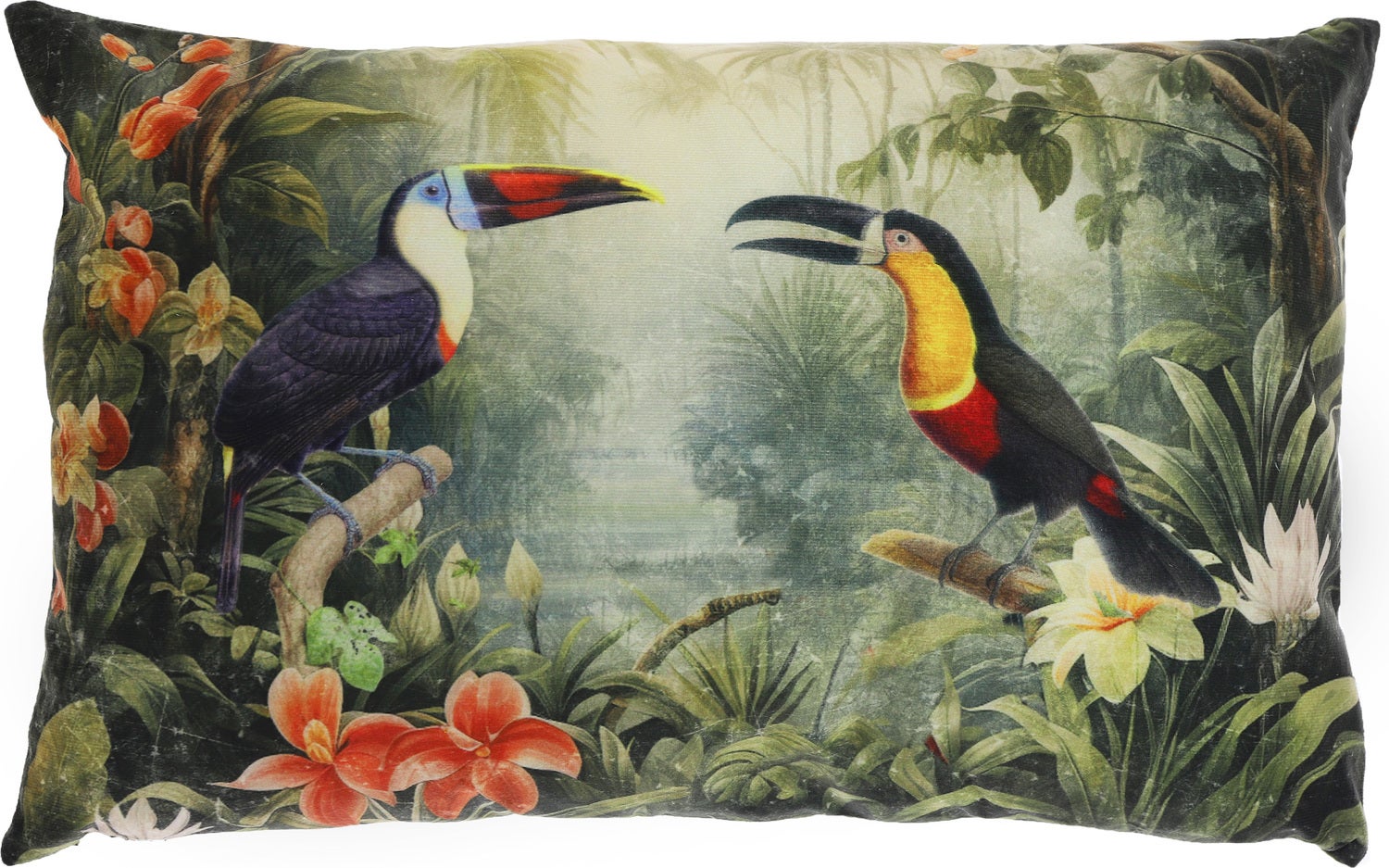 Unique Living sierkussen Tropical toekan 40 x 60 cm