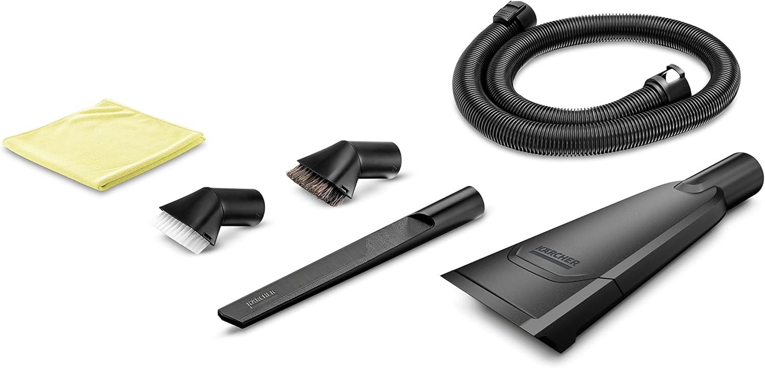 Kärcher Aspirateur Eau et Poussières WD 6 P S V-30/6/22/T, Prise de Courant, Filtre Plissé Plat, Fonction de Nettoyage, 1300 W, Cuve : 30 l et Bouchon de Vidange, Tube d'Aspiration : 2,2 m