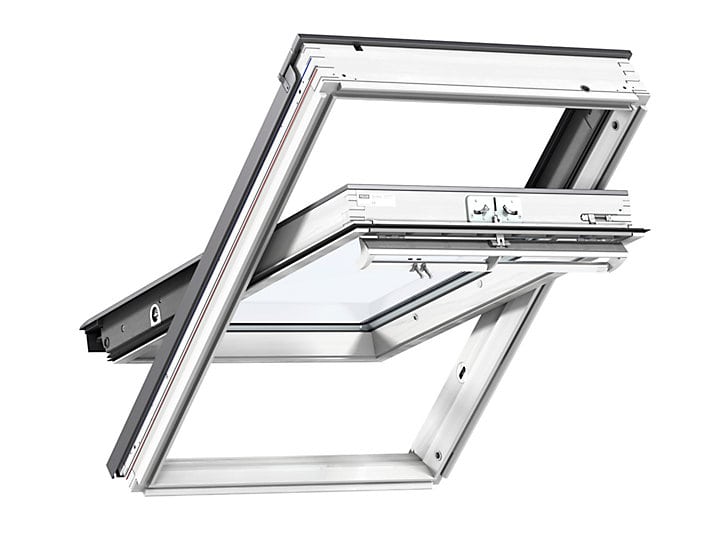 Fenêtre de toit à rotation VELUX Confort Whitefinish - bois peint en blanc L. 78 x H. 140 cm (GGL 2076 MK08)