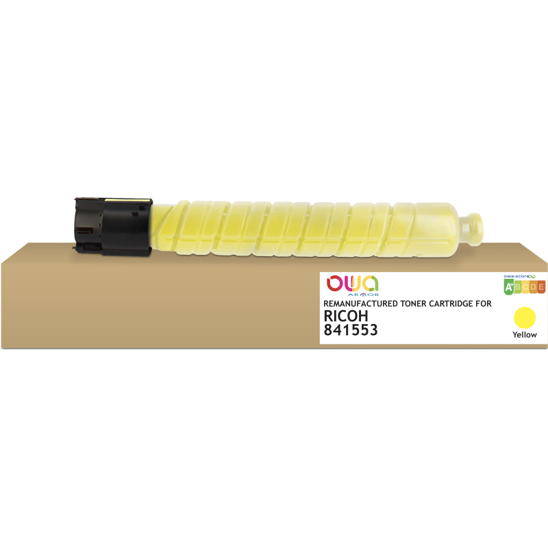 Toner remanufacturé OWA - standard - Jaune - pour RICOH 841553, RICOH 841553