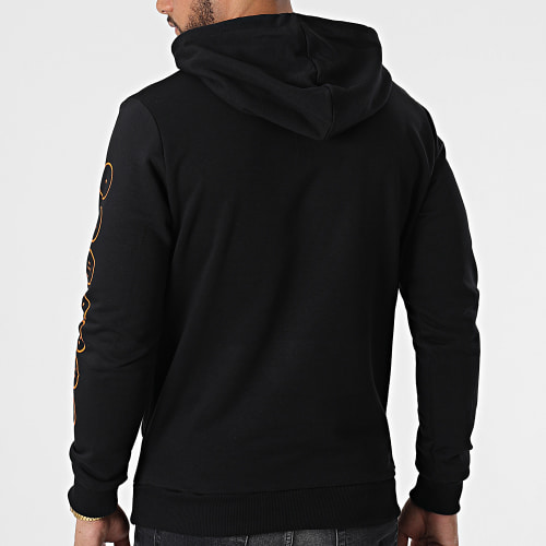 Sweat Capuche Goku Kanji Noir Orange