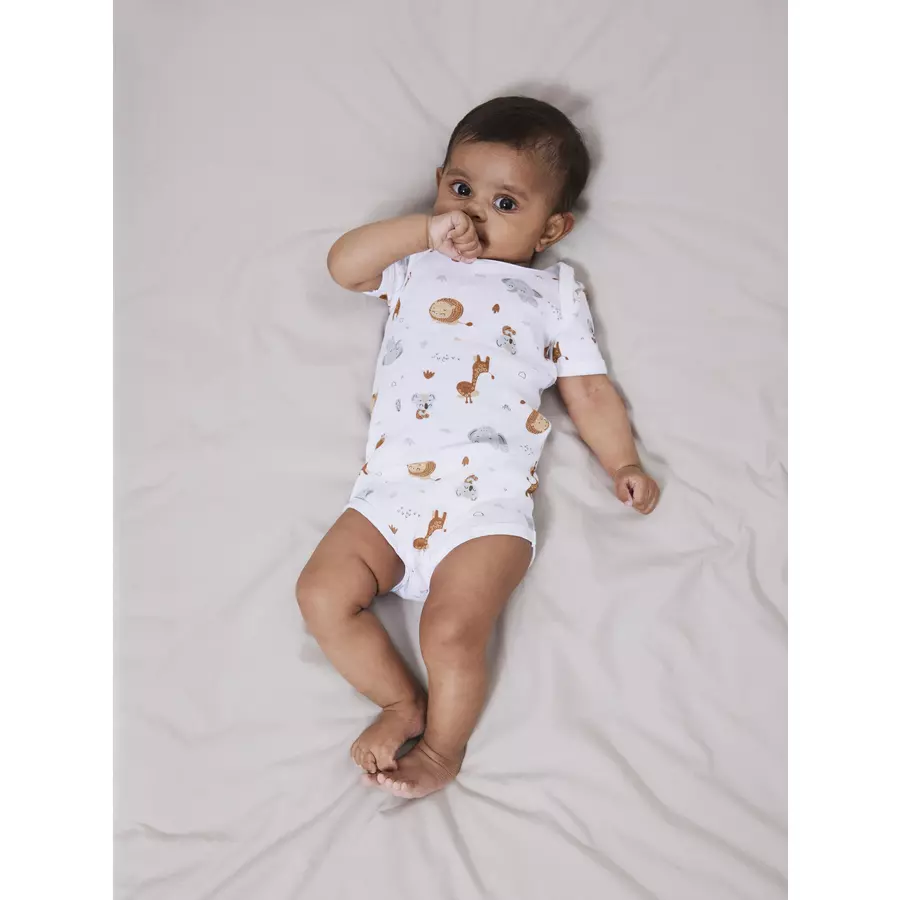 name it Kurzarmbody 2er Pack Animal Bright White