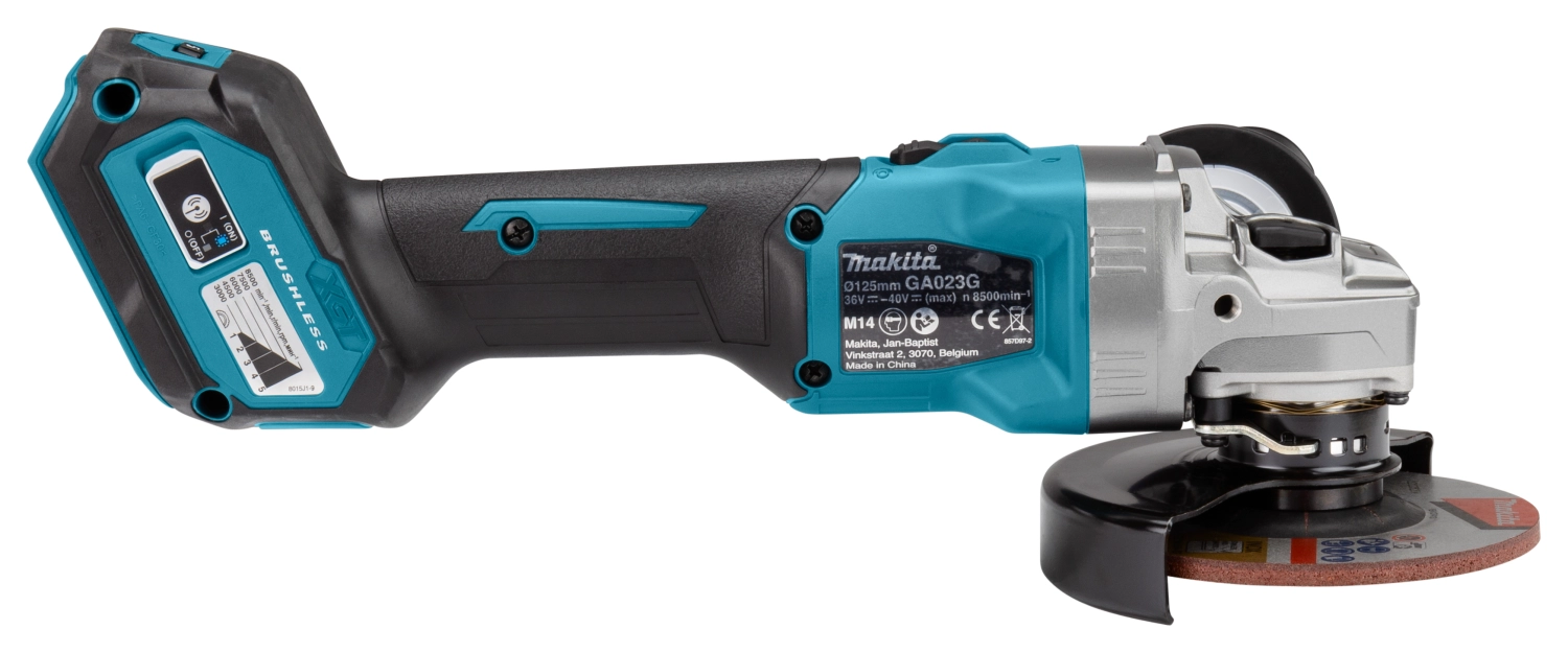 Makita GA023GZ XGT 40V Max Li-Ion accu haakse slijper body - 125x22,23mm - koolborstelloos