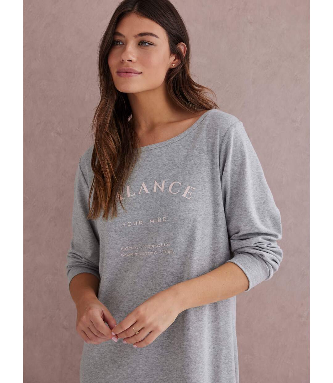 Chemise de nuit manches longues Cotton Selmark
