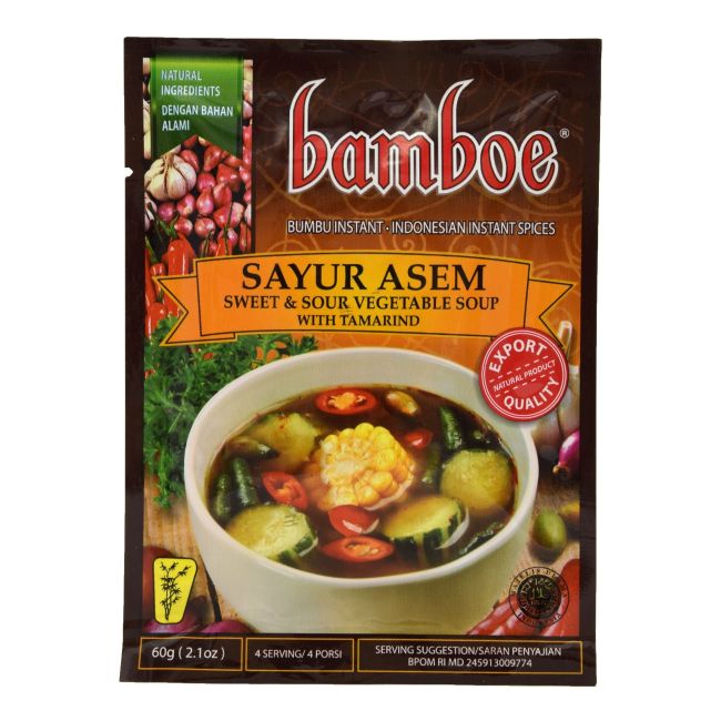 Bamboe Bumbu Sayur Asem Zoetzure Groentesoep met Tamarinde Kruiden 60g