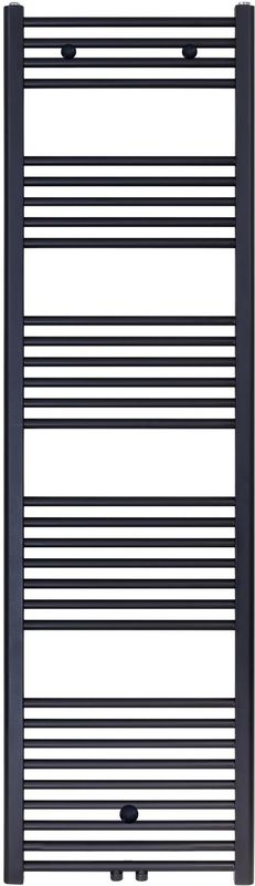 Designradiator Nile Gobi 1275 Watt Mat Zwart Middenonderaansluiting