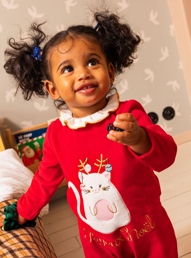 grenouillère NOEL pour bébé fille