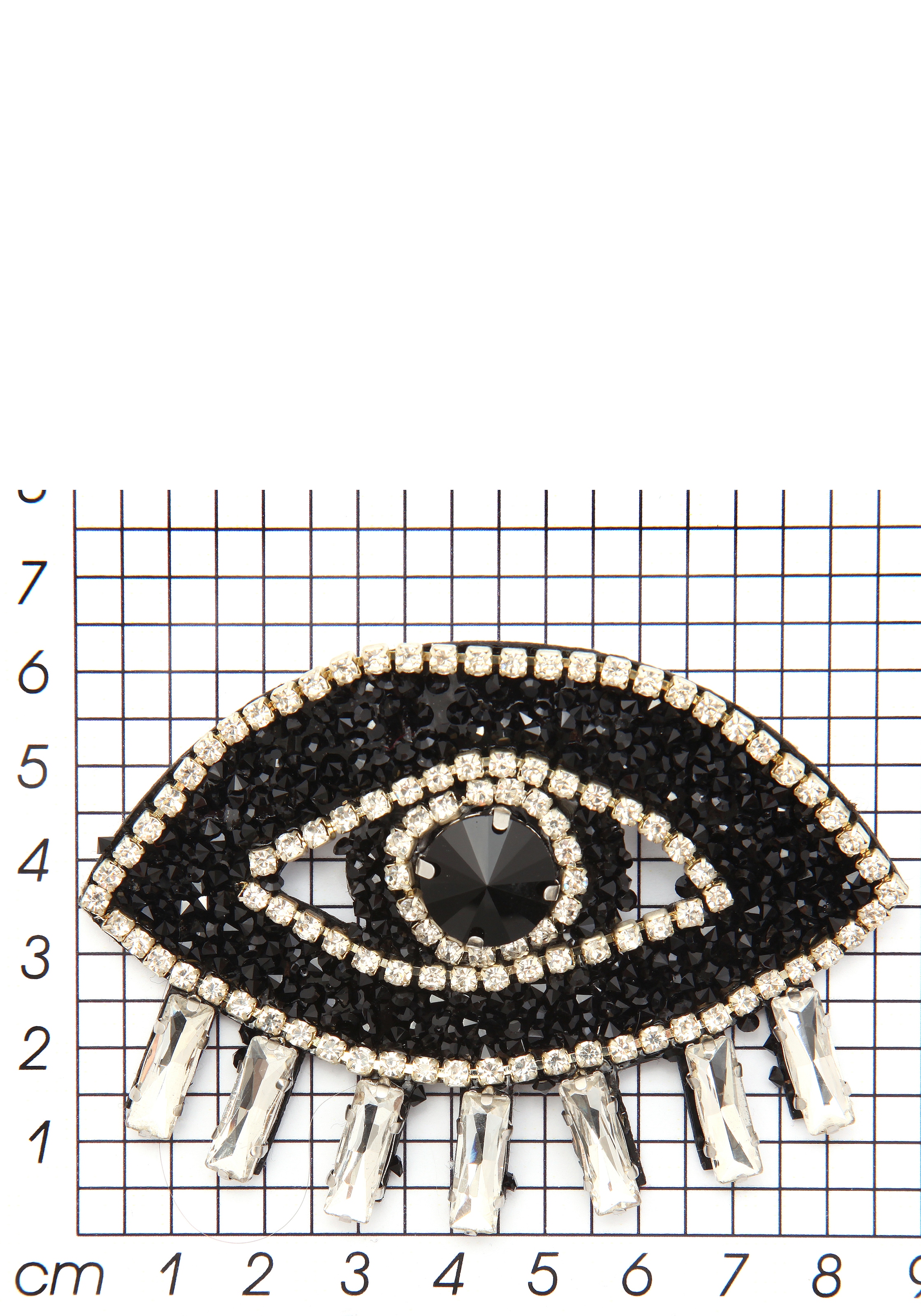 Firetti Brosche »Schmuck Geschenk Ansteckschmuck Auge, funkelndes Design« ()  mit Glasstein