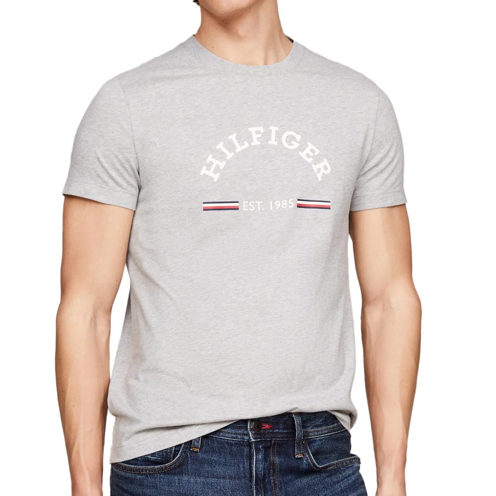 Tommy Hilfiger T-shirt Gris Homme Tommy Hilfiger Arch