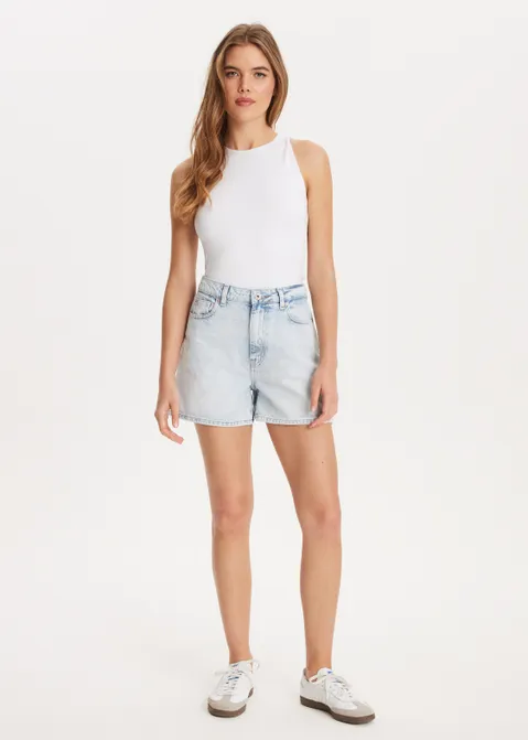 Mom fit short blauw (BLW.USL)