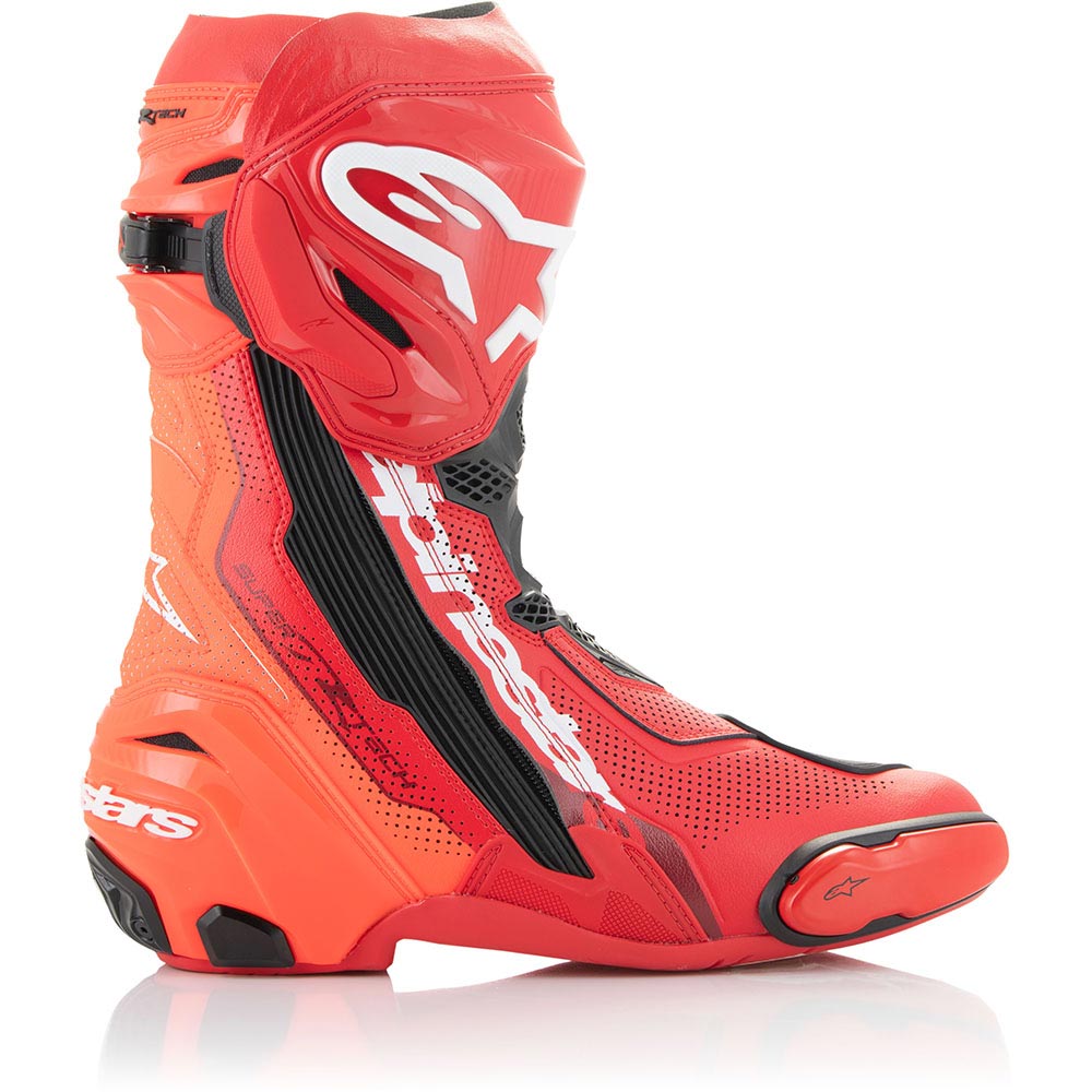Alpinestars - Bottes Supertech R Vented Rouge / Rouge fluo