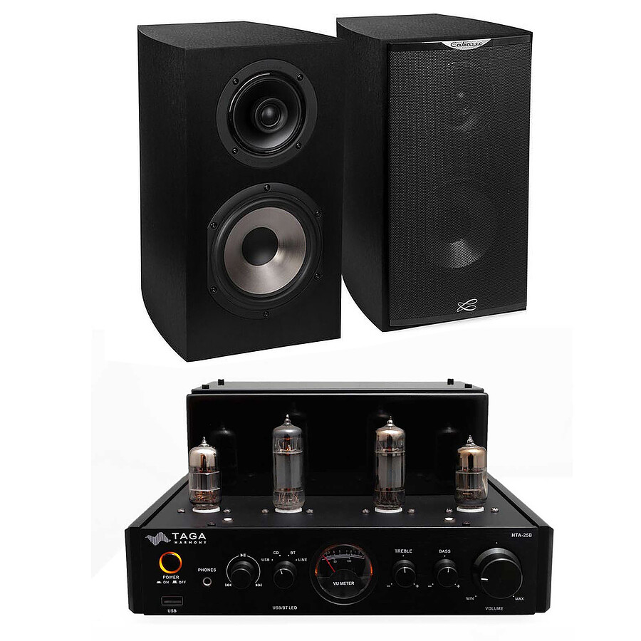 Taga Harmony HTA-25B Noir + Cabasse Antigua MC170 Noir brossé
