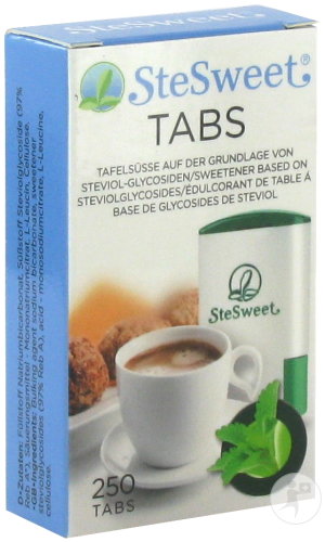 SteSweet Tabs Édulcorant De Table À Base De Glycosides De Steviol 250 Tablettes