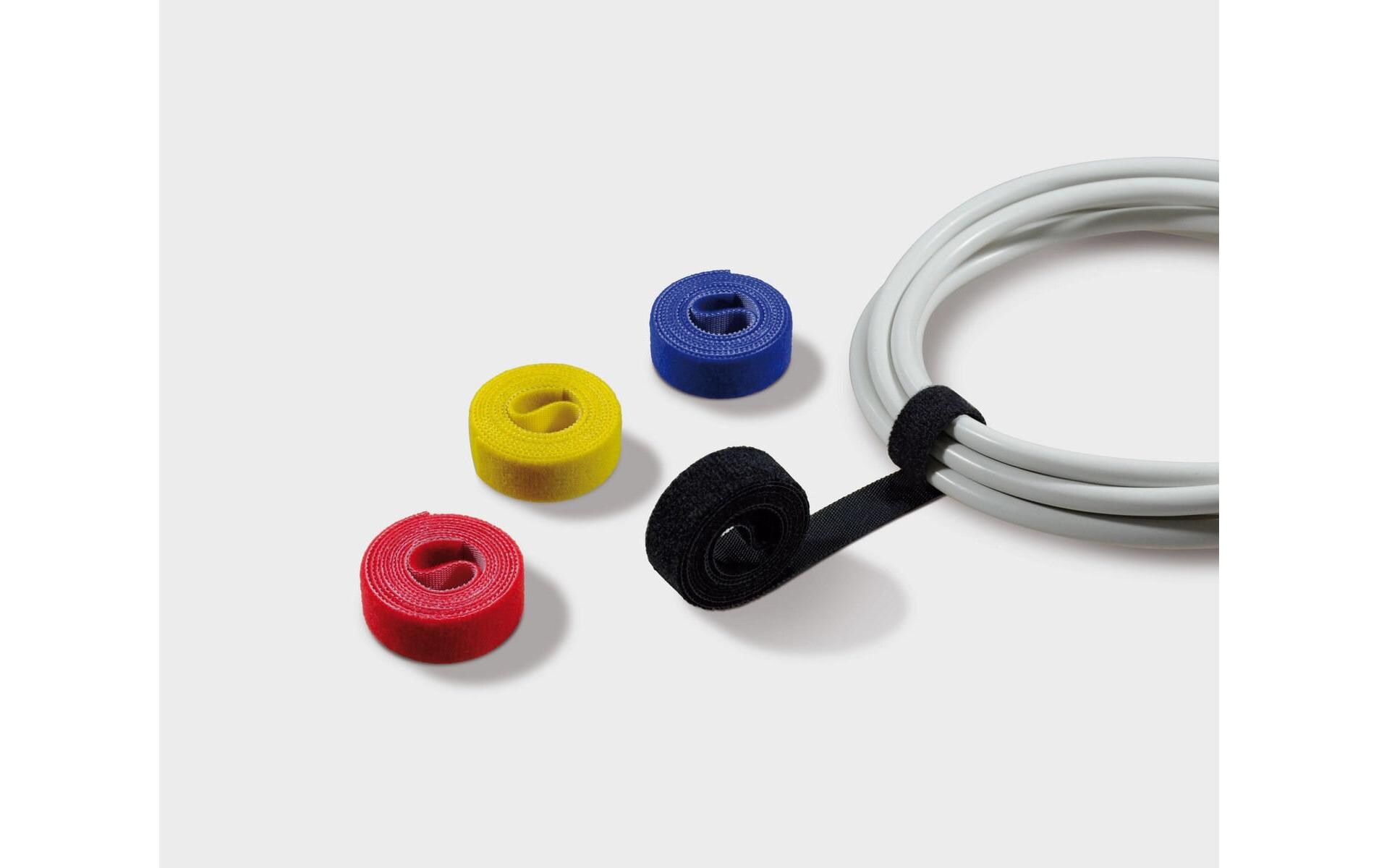 Klettband-Rolle ROLL STRAPS 16 mm x 1 m RGB, 4 RollenKlettbandrolle LTC ROLL STRAP: Die Universallösung fürs Bündeln & Fixieren