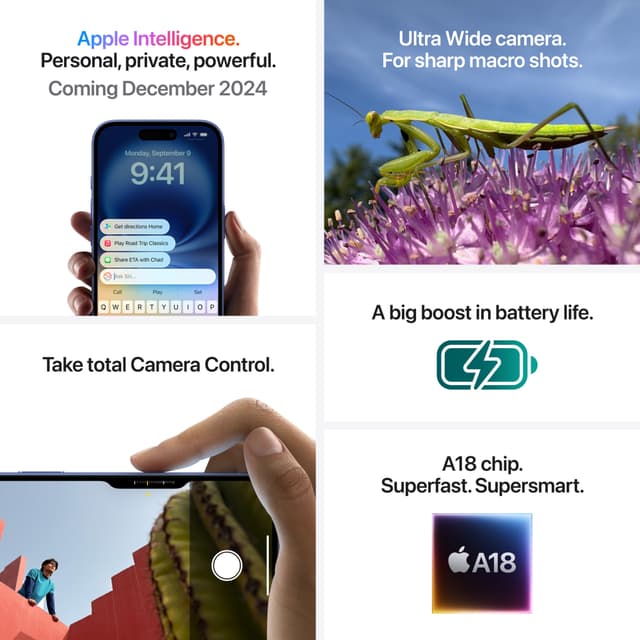 iPhone 16 – 5G smartphone 512GB (sort)