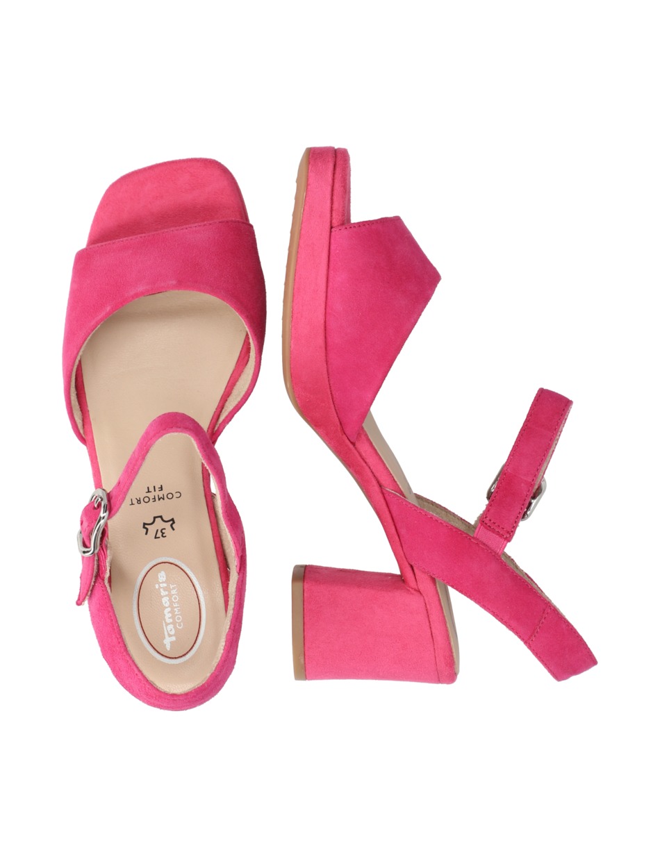 Veloursleder Sandale