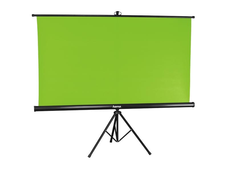Hama Hintergrundsystem 2-in-1 180 x 180 cm Green-Screen-Hintergrund mit mitgeliefertem Stativ