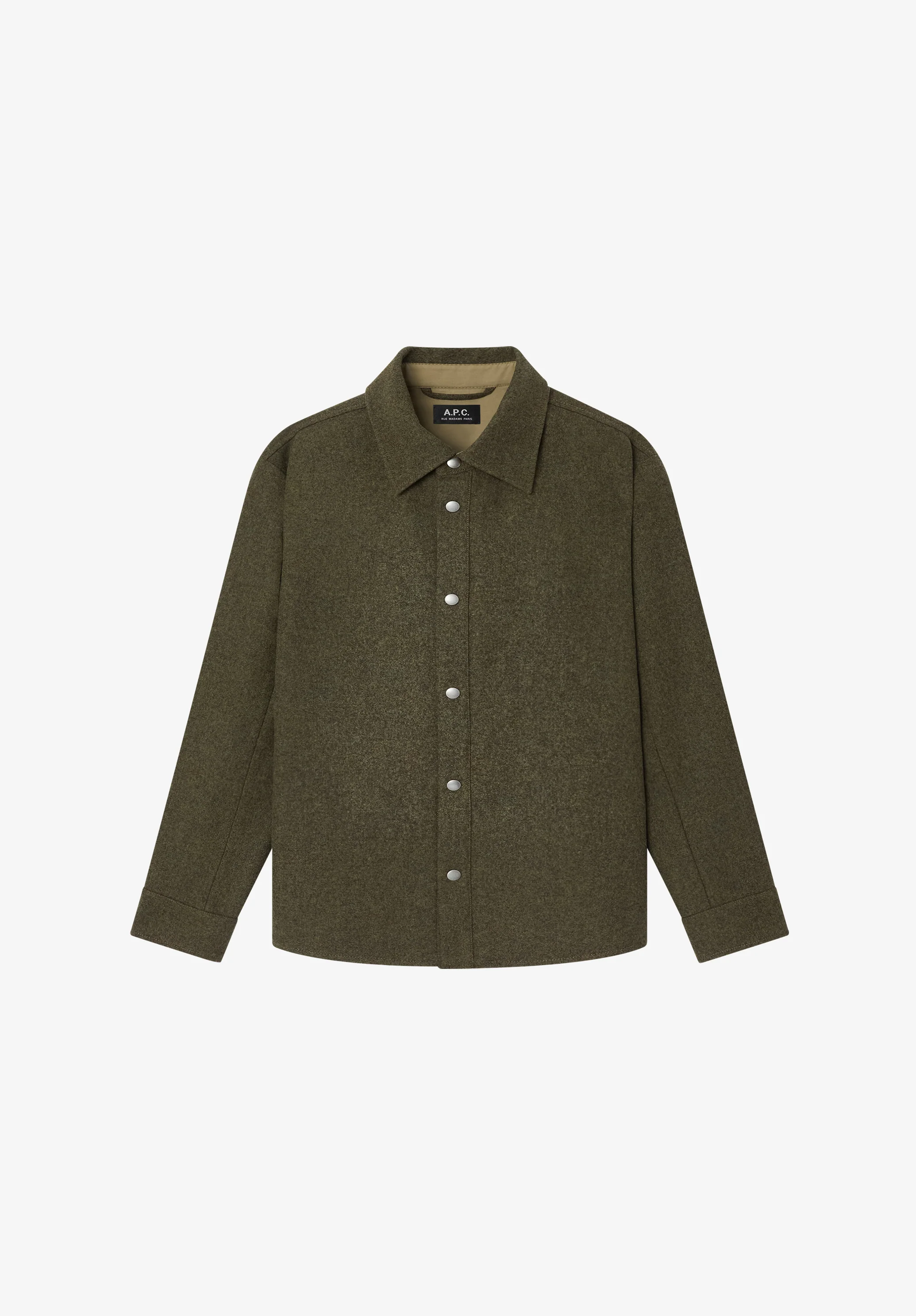Veste à boutons-pression - Vert chine