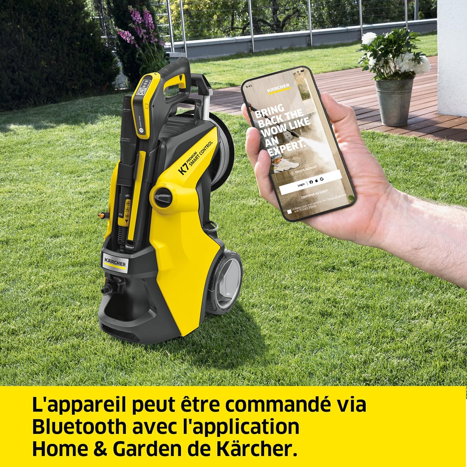 Kärcher K 7 Smart Control Flex nettoyeur HP 180 bars, 600L/h, pistolet + rotabuse