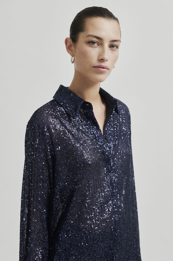 Second Female Moonshine Slim Shirt Night sky