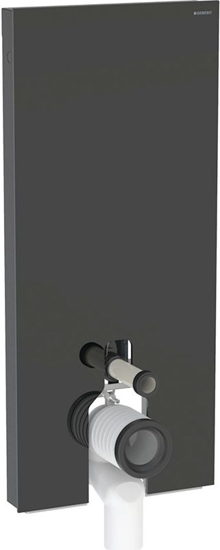 Geberit Monolith badkamerkranenmodule voor wc-voetstuk, 114cm, wateraansluiting middenachter, met P-aansluitbocht, 131.033.SJ.6