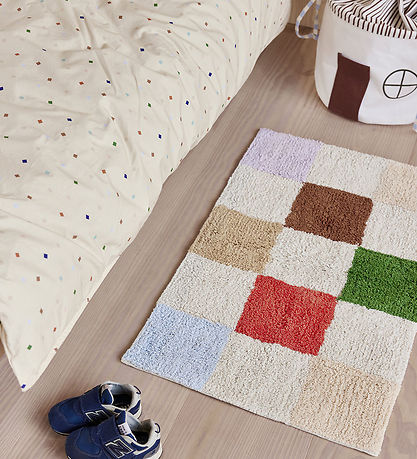 OYOY Gulvt?ppe - Chess Rug - 80x48 cm - Multi