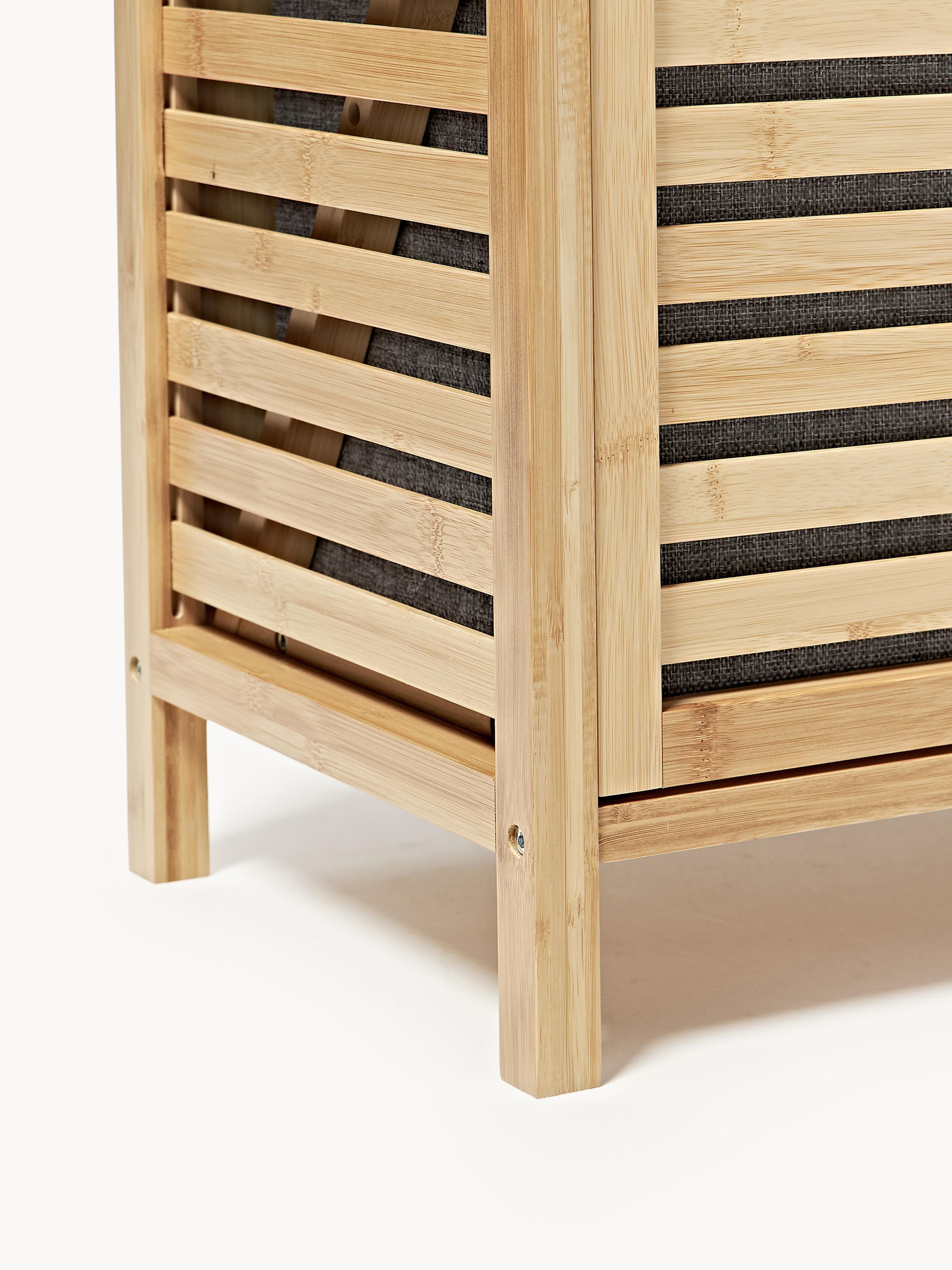 Bamboe badkamerplank Kit met wasmanden