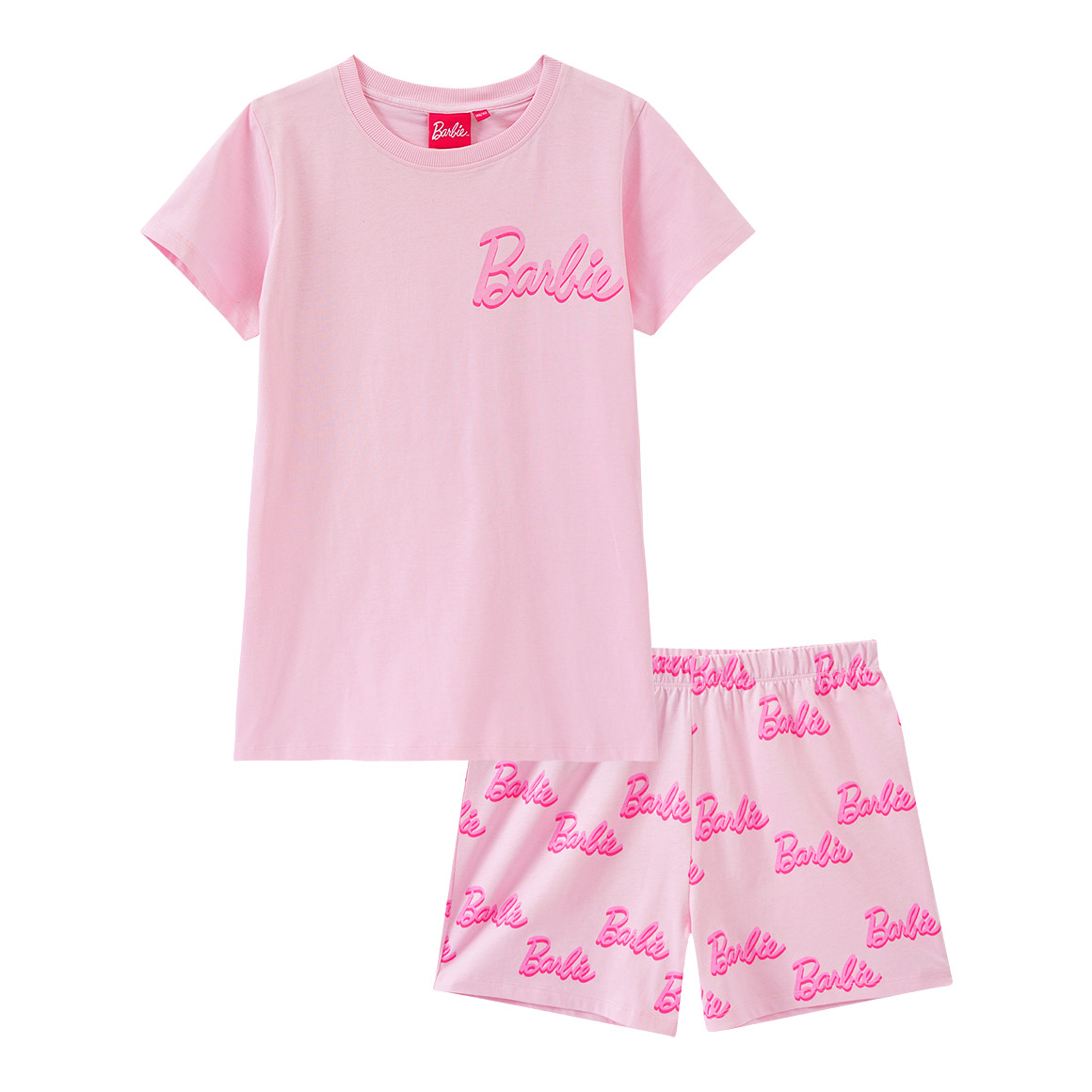 Yigga Barbie Shorty mit Print rosa