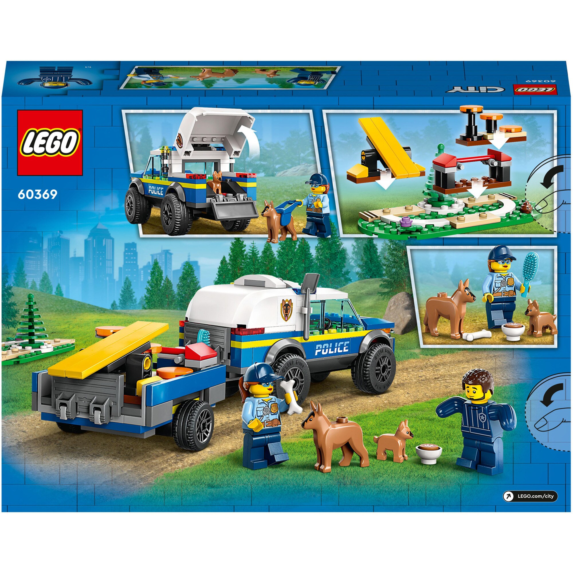 LEGO Konstruktionsspielzeug City Mobiles Polizeihunde-Training