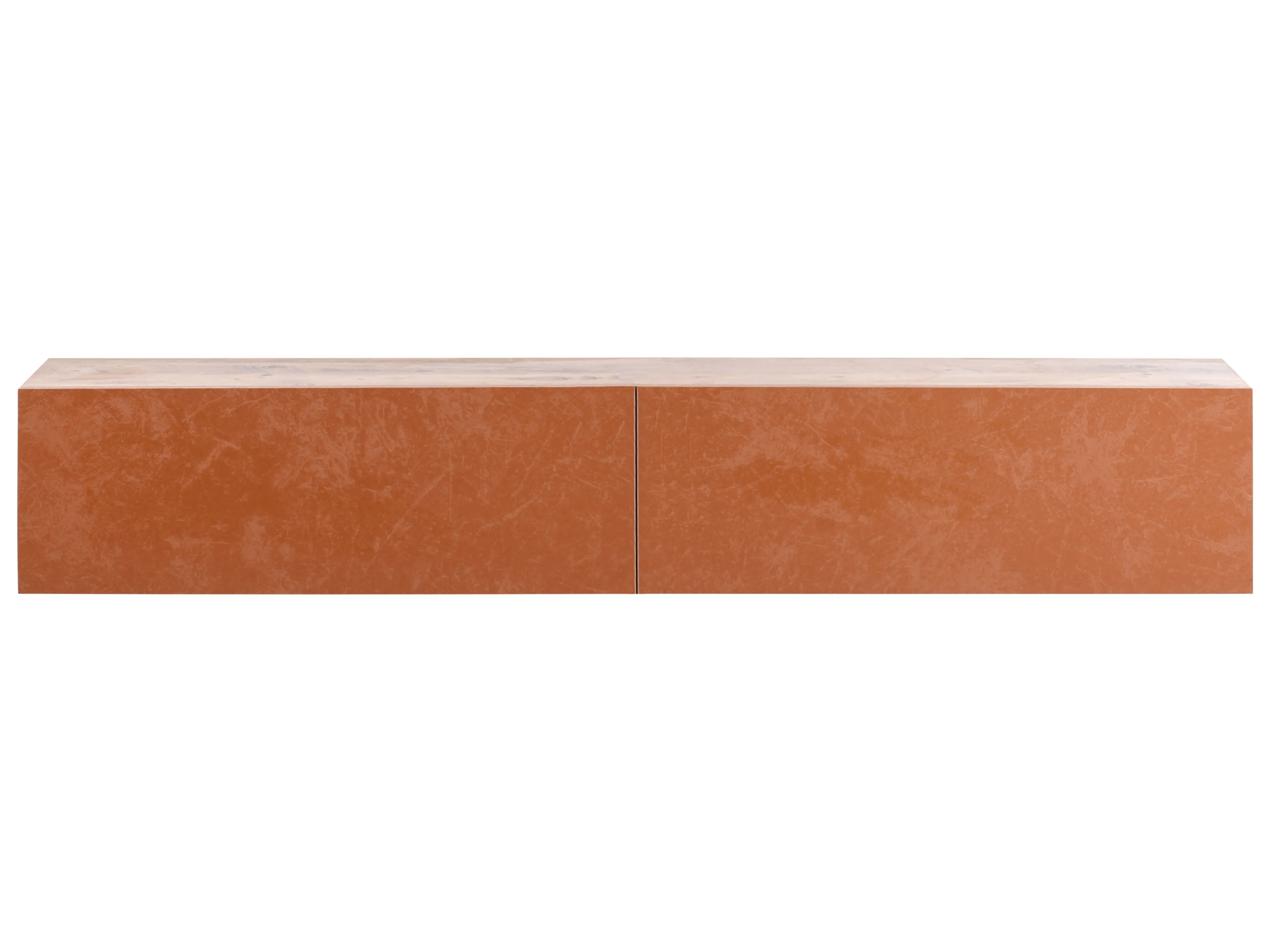 Wandgemonteerd tv-meubel GLADSTONE Rood