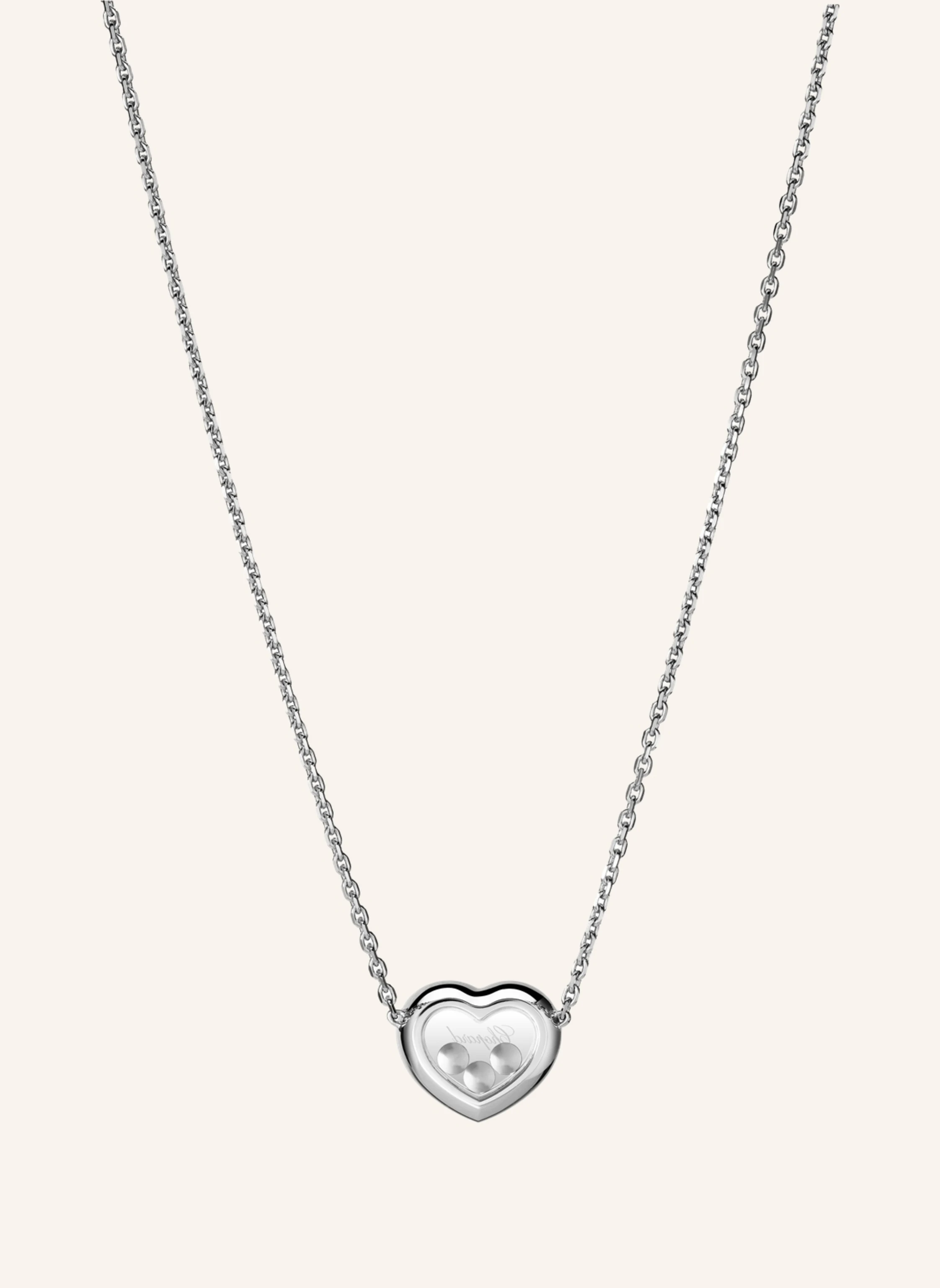 Chopard Halskette HAPPY DIAMONDS ICONS Halskette aus 18 Karat Weißgold und Diamanten