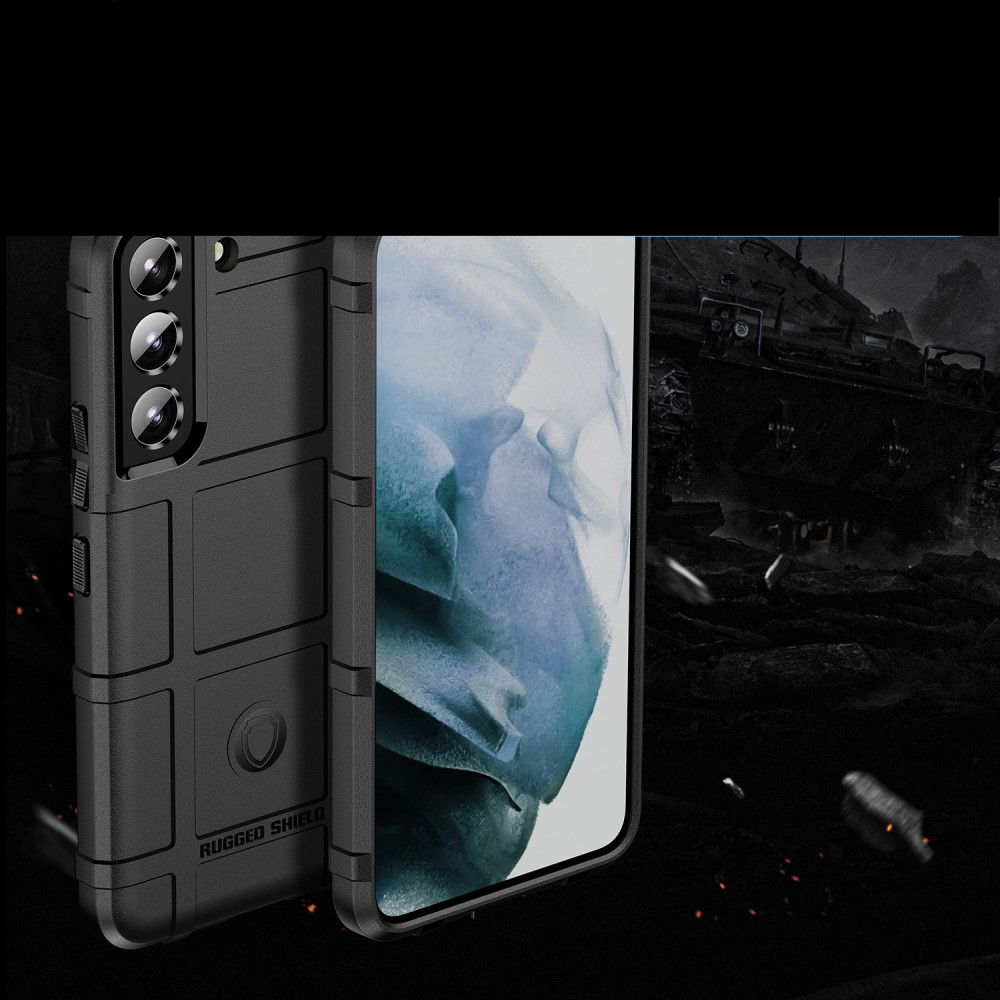 Samsung Galaxy S22 5G Outdoor Gummi Schutzhülle Anti-Shock - Schwarz