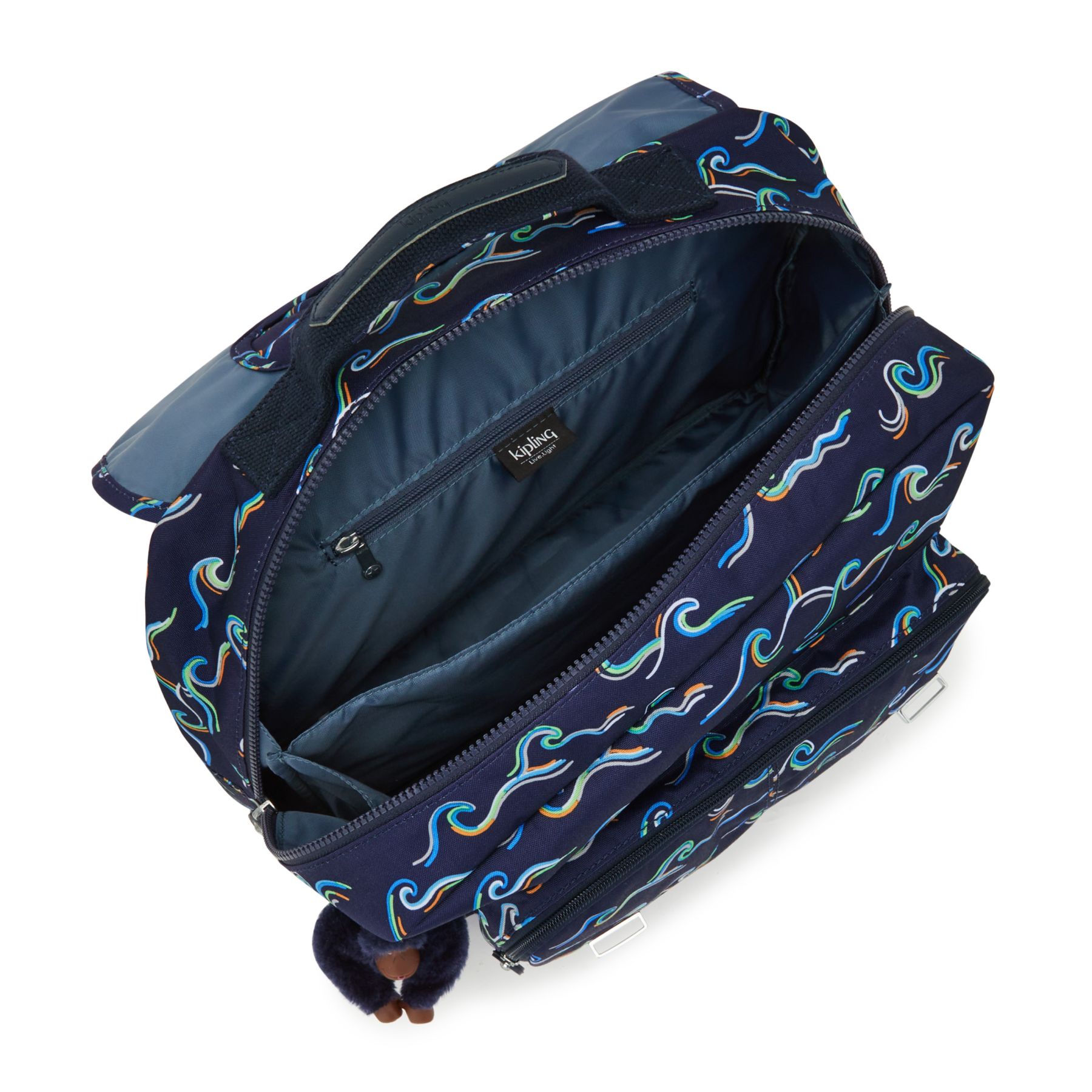 INIKO Sac D’école Medium avec Bretelles Rembourrées - Fun Ocean Print