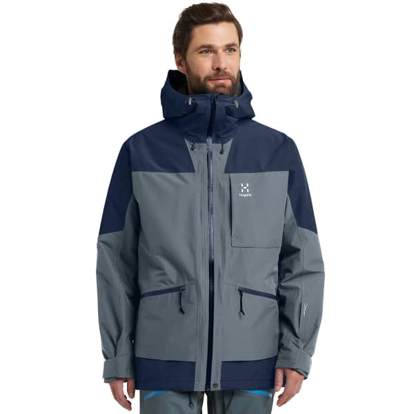 Veste ski de randonnée HAGLÖFS LUMI INSULATED JACKET MEN STEEL BLUE/TARN BLUE