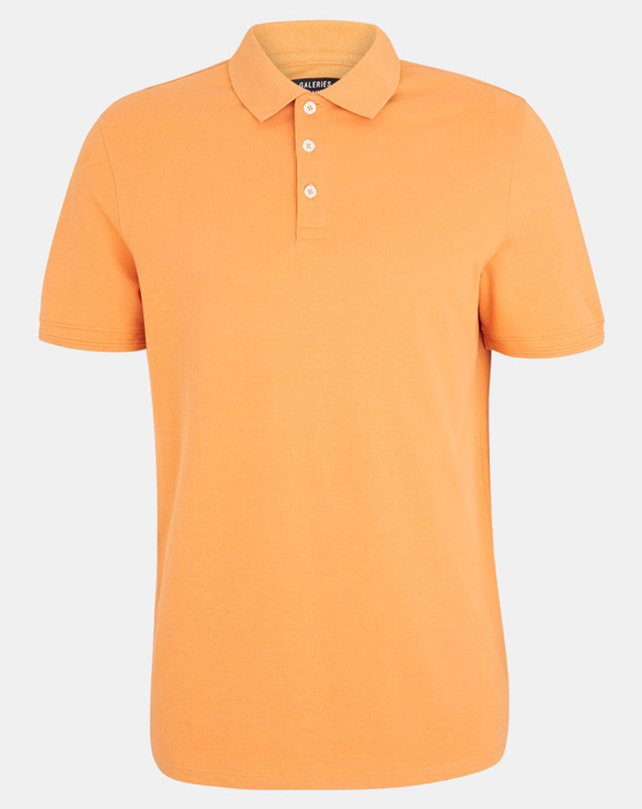 Galeries Lafayette Polo droit en Coton bio Soloc orange