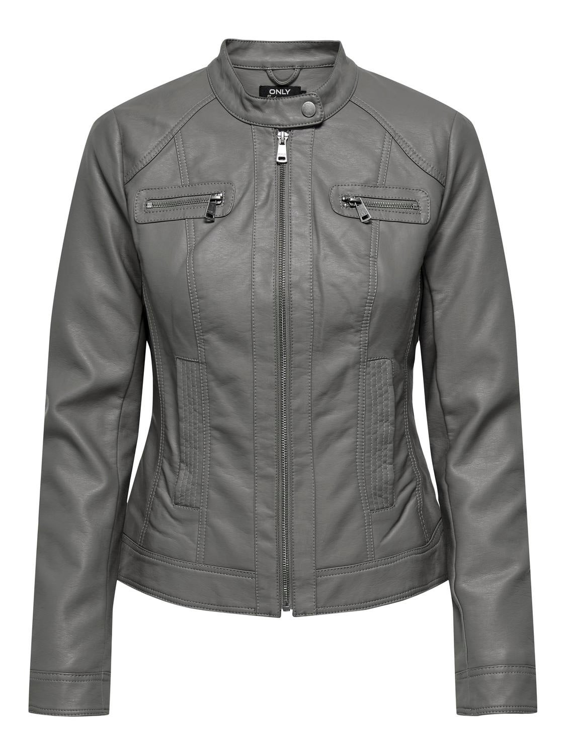 ONLBANDIT Kunstlederjacke Plum Kitten