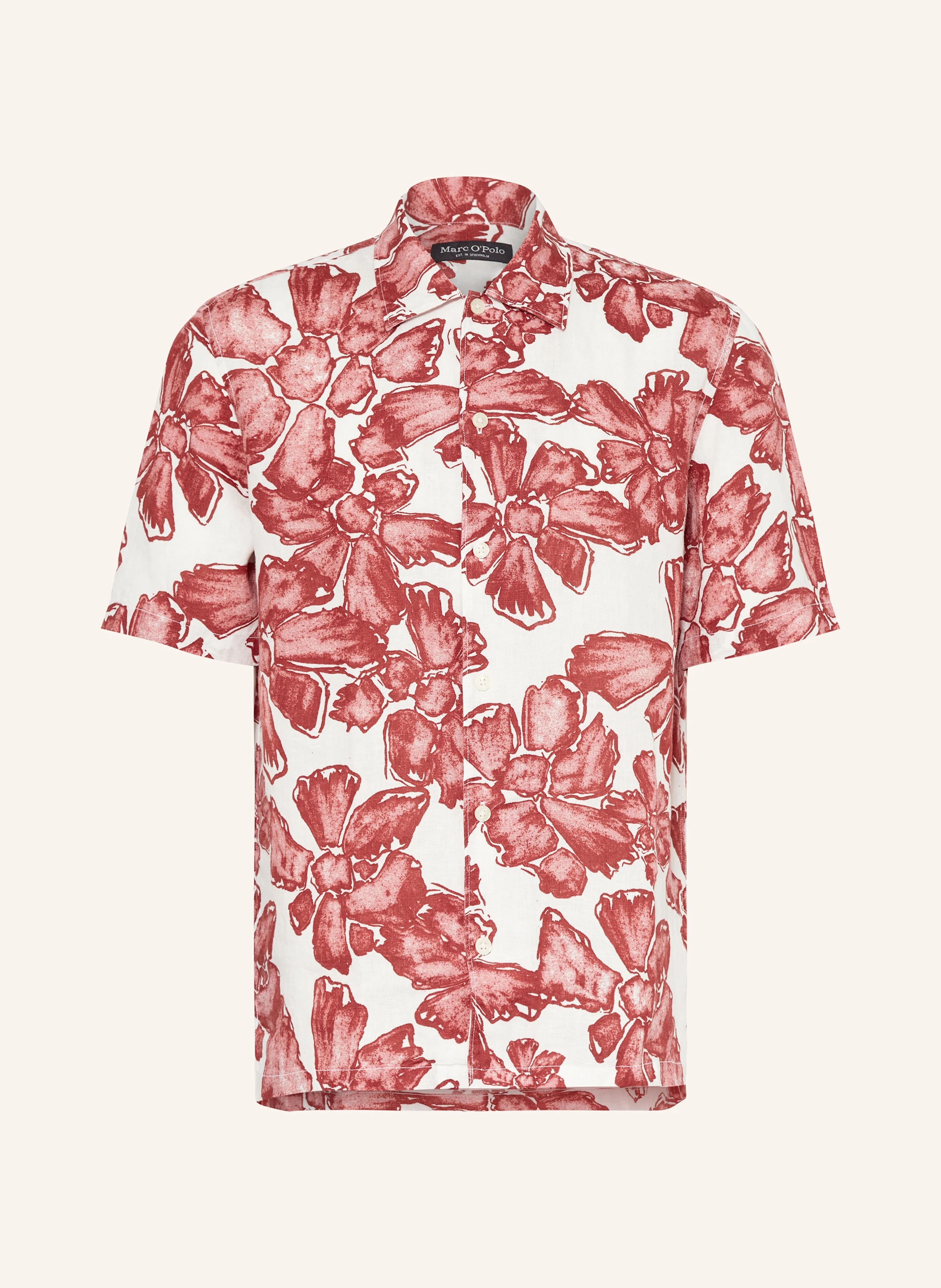 Marc O'Polo Kurzarm-Hemd Regular Fit aus Leinen