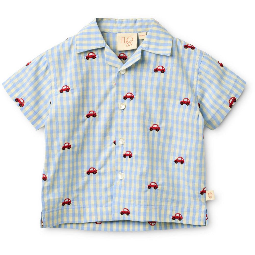 Køb Flöss Blue Gingham Albert Skjorte