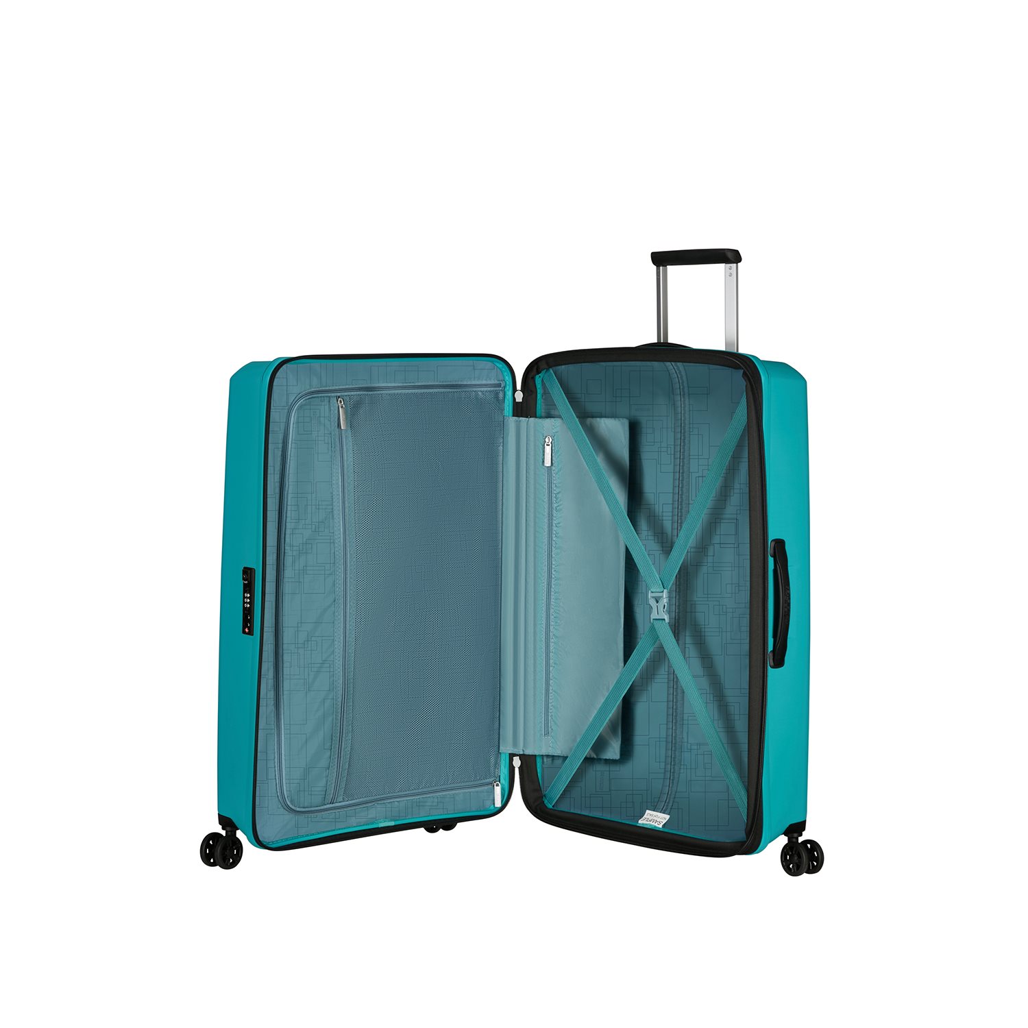 American Tourister Aerostep Spinner 77 Exp turquoise tonic