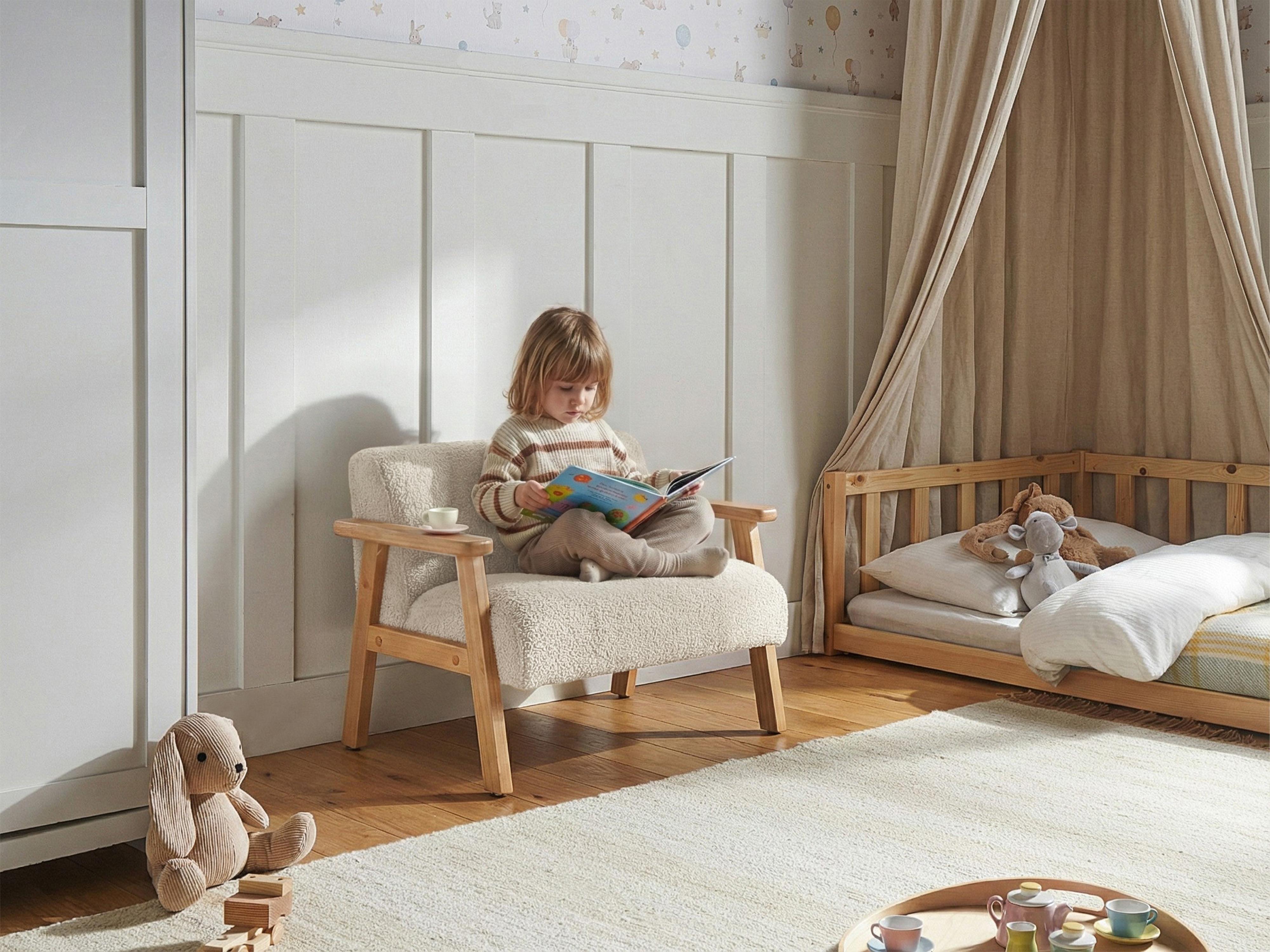 Kinderbank LALMO Bouclé Beige
