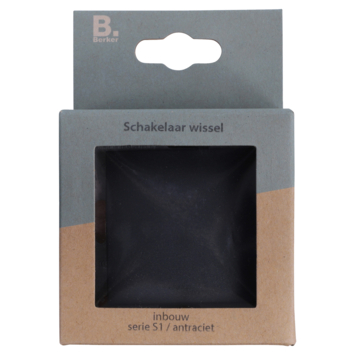 Berker S.1 wisselschakelaar antraciet