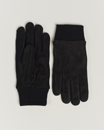 Hestra Geoffery Suede Wool Tricot Glove Black