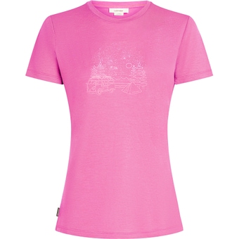 Icebreaker Merino 150 Tech Lite Van Camp T-Shirt Pop Damen