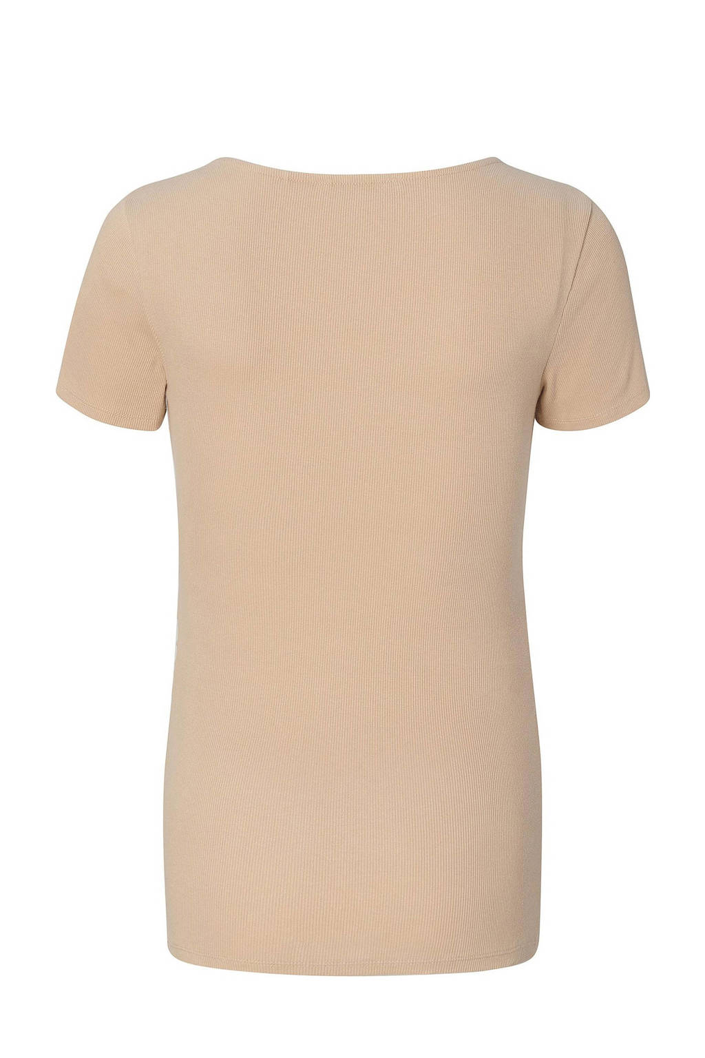 Noppies ribgebreid zwangerschapsshirt Sanson beige